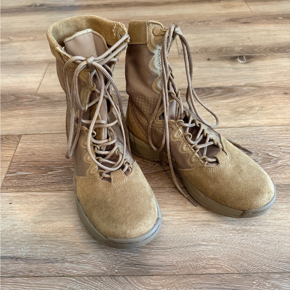 Nike Tan Combat & Moto Boots